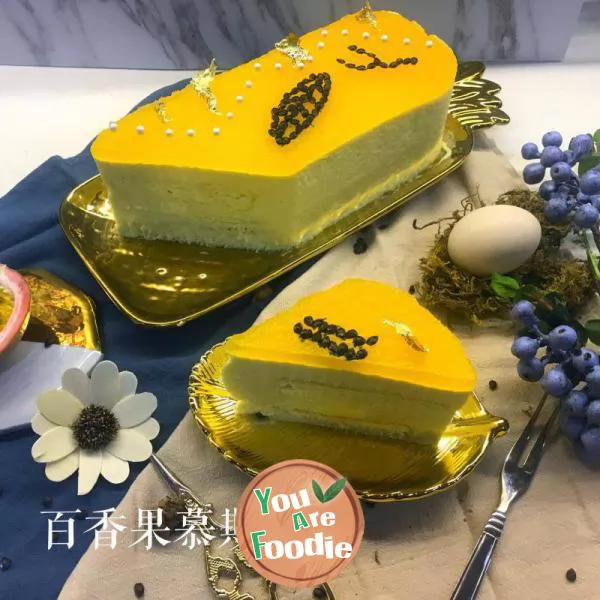 Passion Fruit Mousse Cake