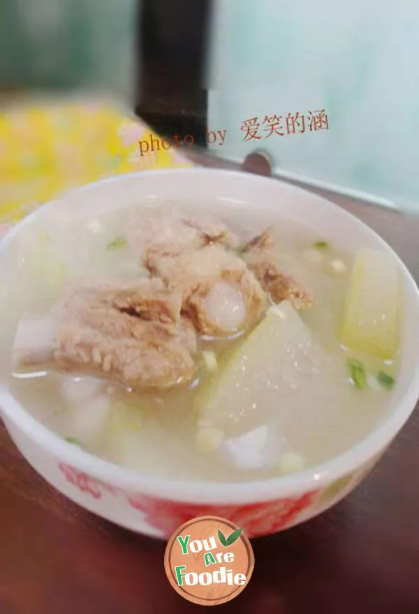 [white gourd spareribs soup]