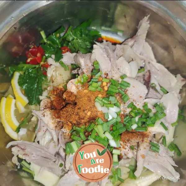 Fat reducing recipe - low fat Lemon Hand shredded chicken