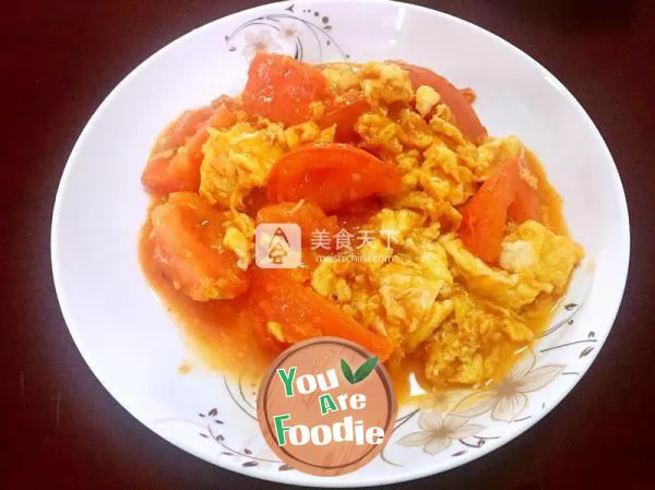 Scrambled egg with tomato