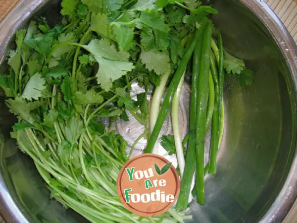 Stir fried mutton with coriander