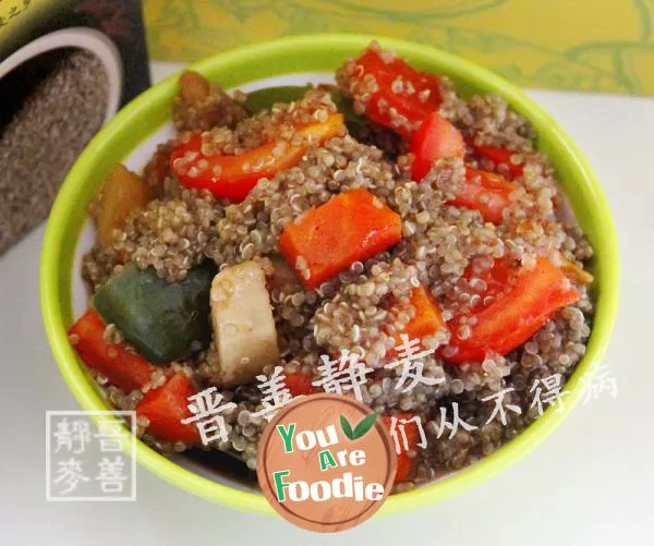 Braised rice with quinoa