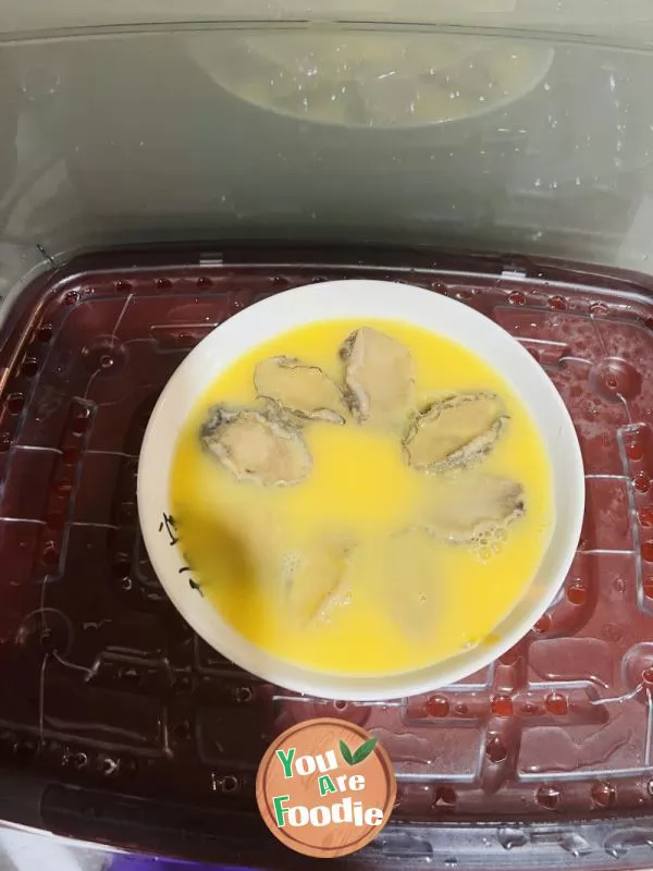 Steamed abalone egg