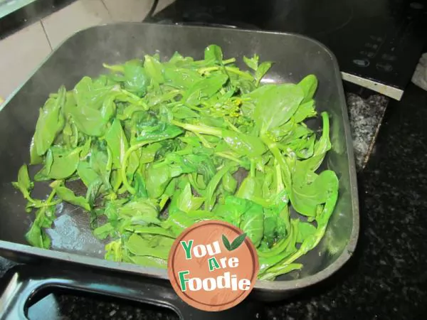 Stir fried green leafy vegetables