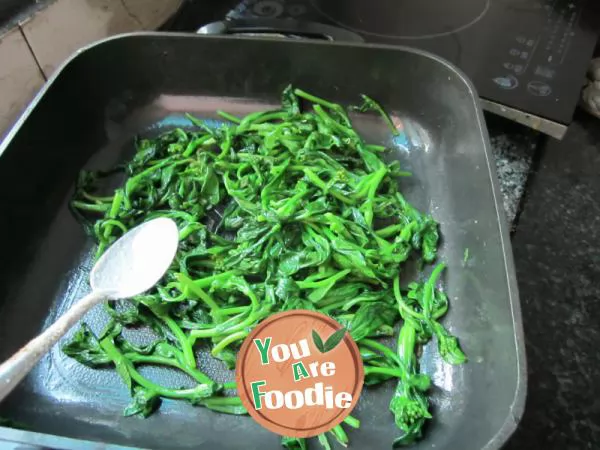 Stir fried green leafy vegetables