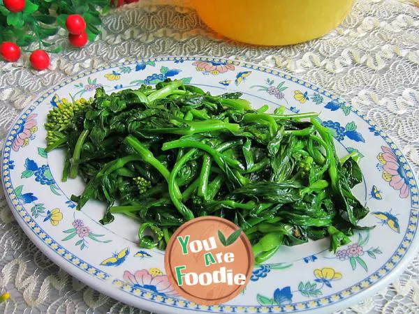 Stir fried green leafy vegetables