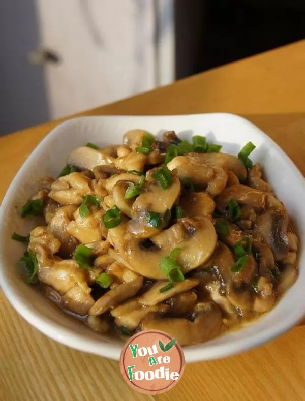 Fried-mushroom-with-chicken-leg