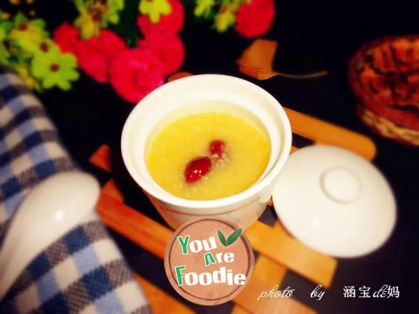 Golden jujube porridge