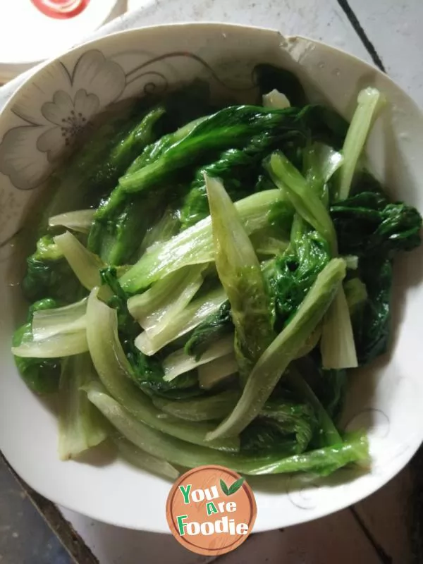 Stir fried lettuce