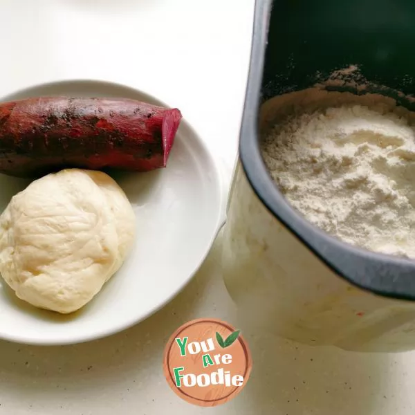 Purple potato steamed bread