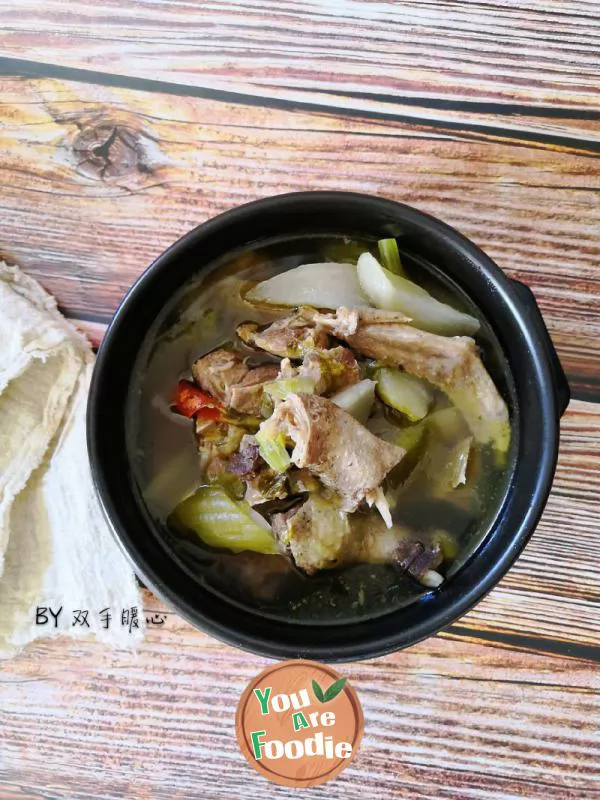 Stewed duck with sour radish