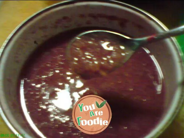 Red bean Hawthorn glutinous rice ice (hot)