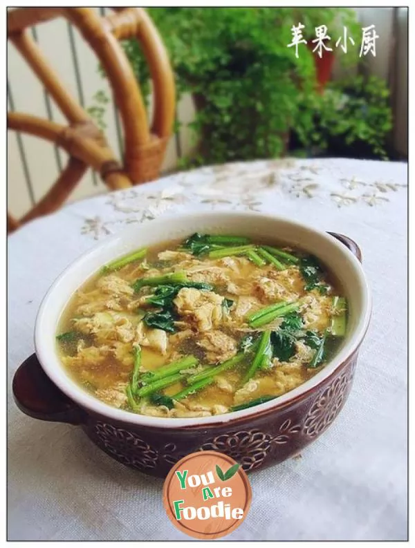 Hot and sour egg soup