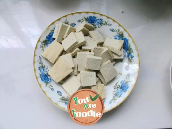 Let you eat hot and comfortable -- fried tofu with Chinese Cabbage