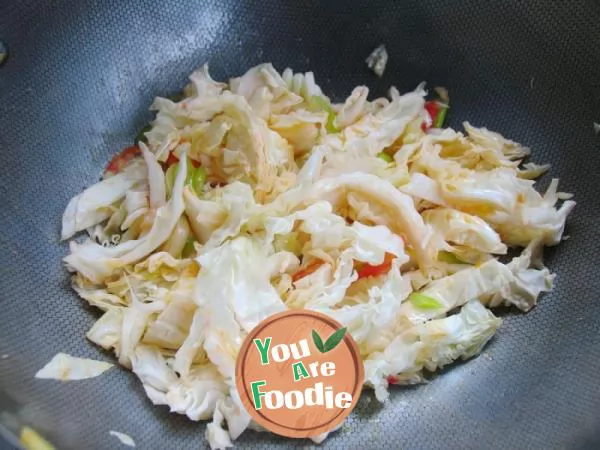 Let you eat hot and comfortable -- fried tofu with Chinese Cabbage