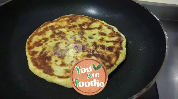 Pumpkin bean paste pancake