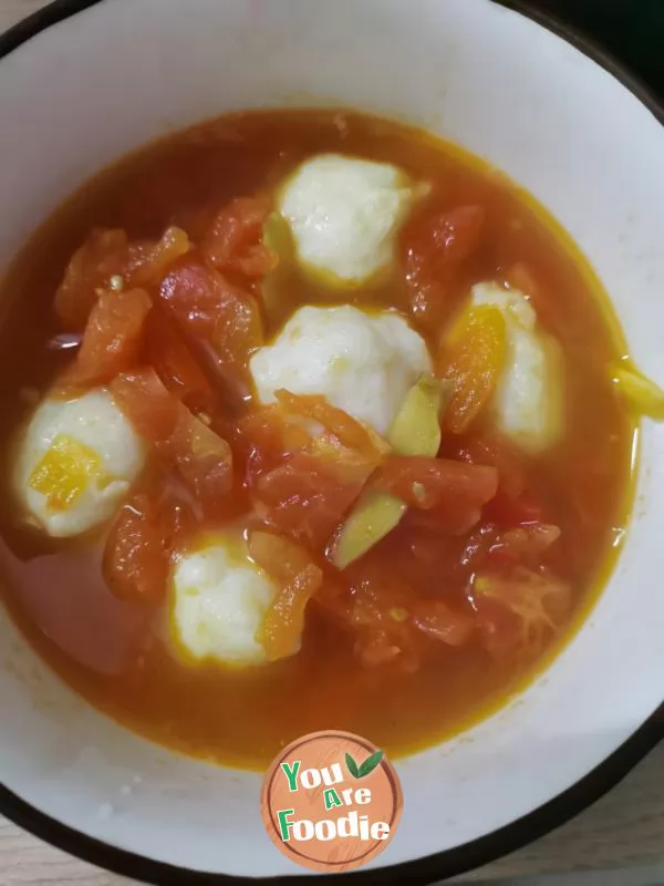 Tomato-fish-ball-soup