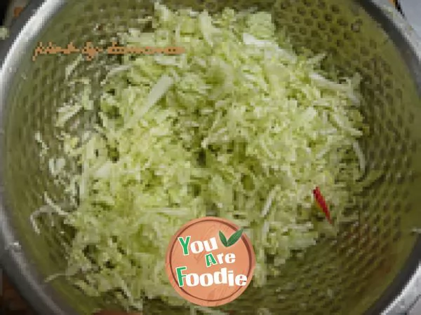 Stir fried cabbage heart