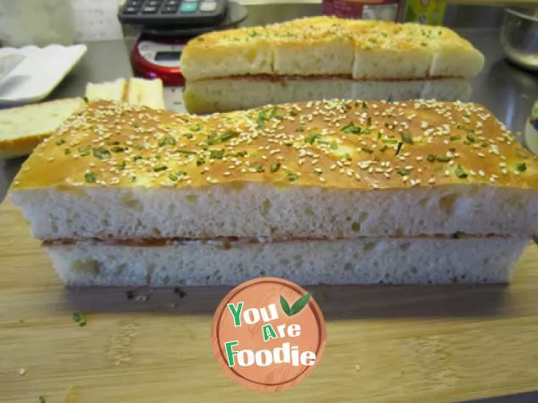 Unique flavor -- onion meat floss bread block