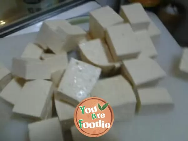 Homemade delicious fried bean foam