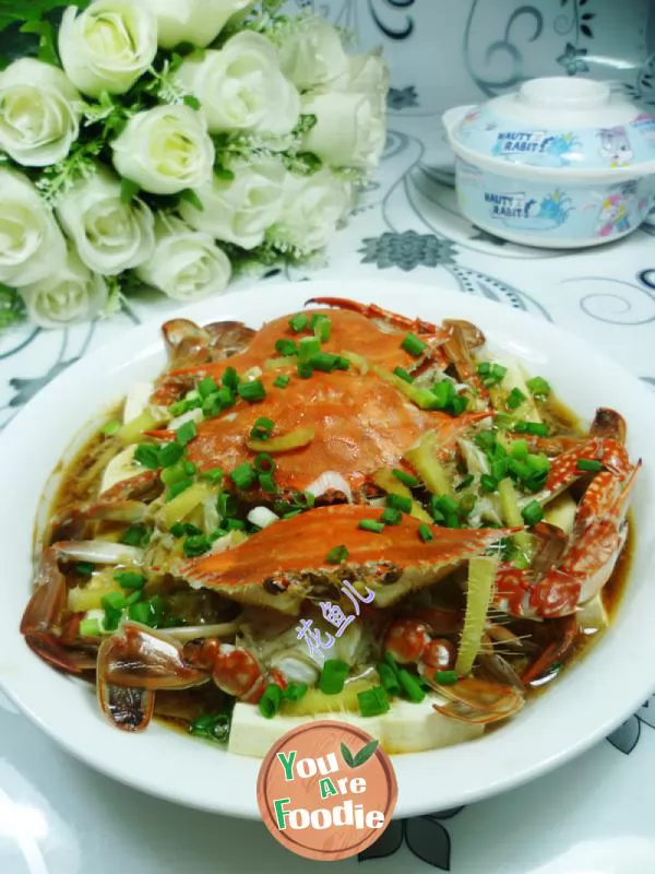 Steamed-tofu-with-crab