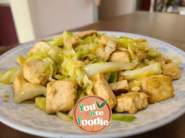 Fried Tofu with Cabbage