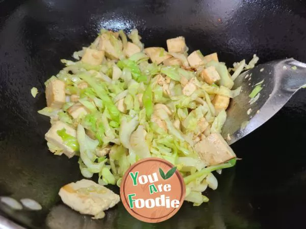 Fried Tofu with Cabbage