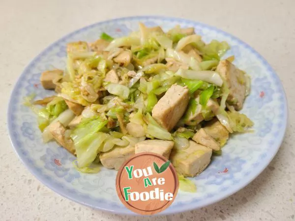 Fried Tofu with Cabbage