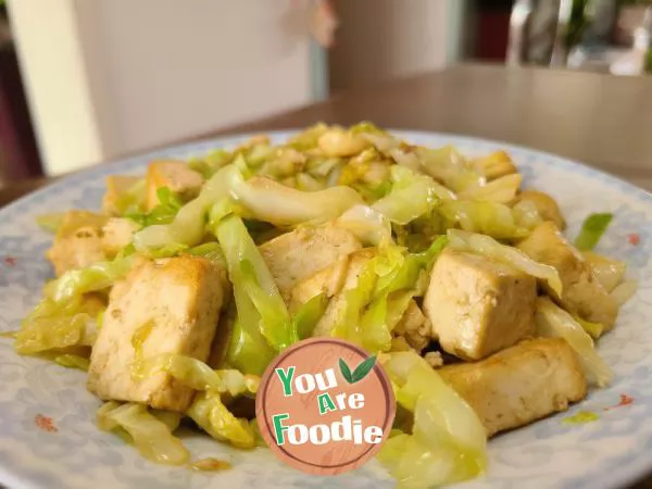 Fried Tofu with Cabbage