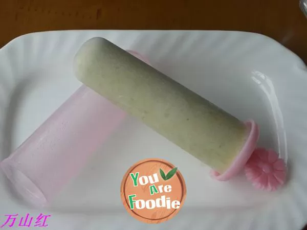 Green bean paste popsicle