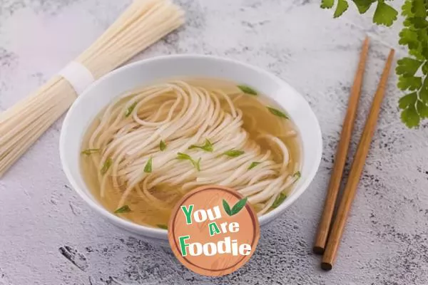 Homemade spring noodles