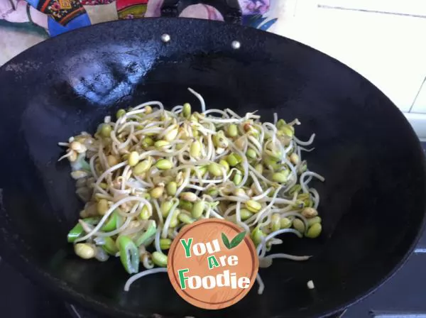 Stir fried bean sprouts