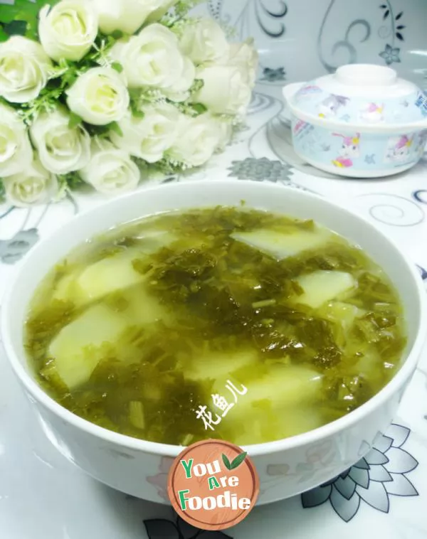 Pickled vegetable and potato soup