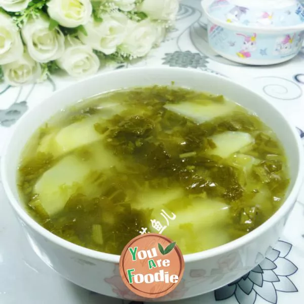 Pickled vegetable and potato soup