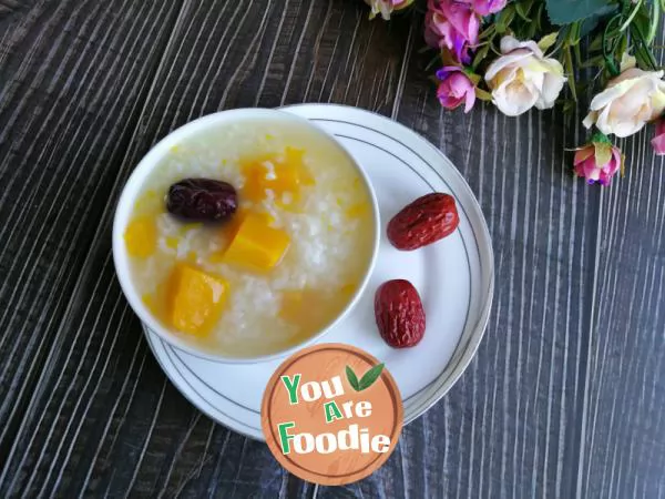 Pumpkin and jujube porridge