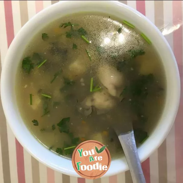 Tofu and oyster soup