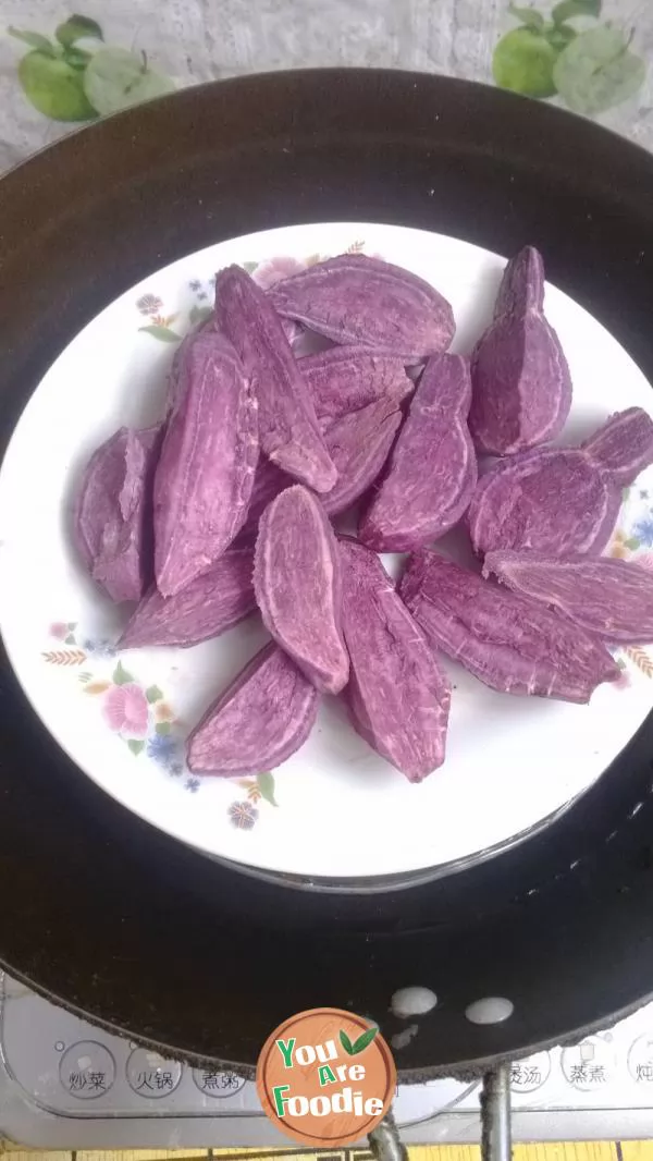 Super simple -- purple potato filling