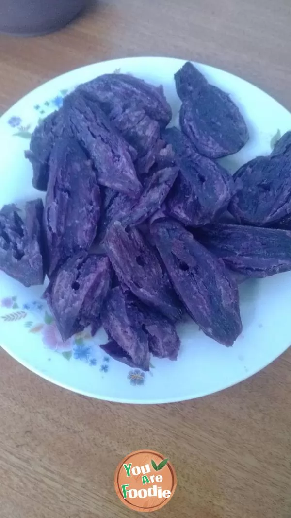 Super simple -- purple potato filling