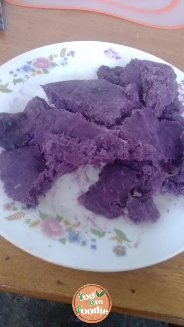 Super simple -- purple potato filling