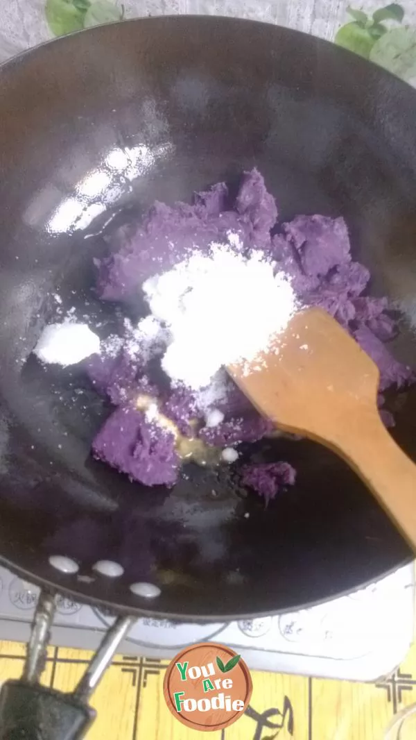 Super simple -- purple potato filling