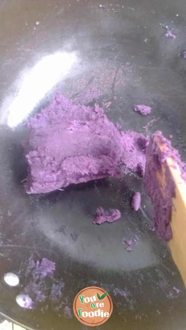 Super simple -- purple potato filling