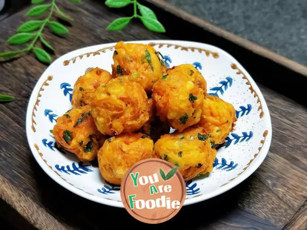 Fried carrot balls