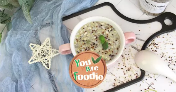 Quinoa chicken and white gourd porridge