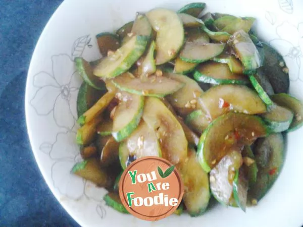 Stir fried cucumber