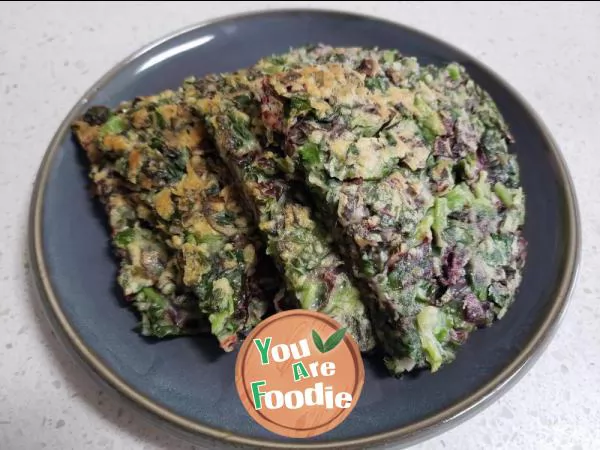 Amaranth egg pancake