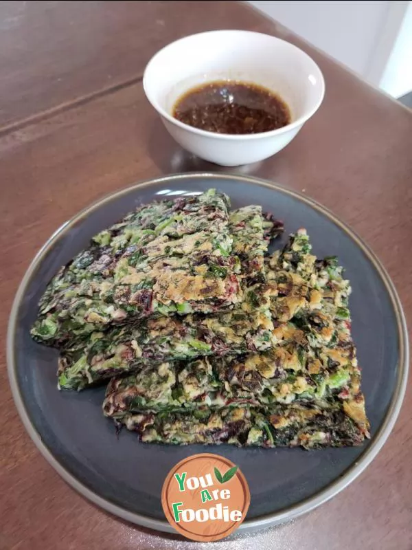 Amaranth egg pancake