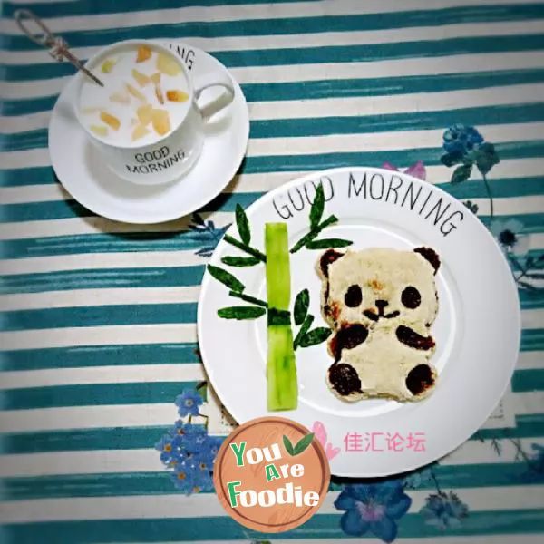 Panda-sandwich,-cute-breakfast-~-~