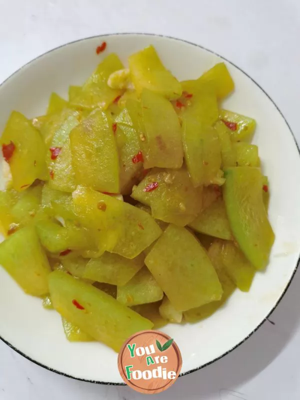 Hot and sour Hami melon skin