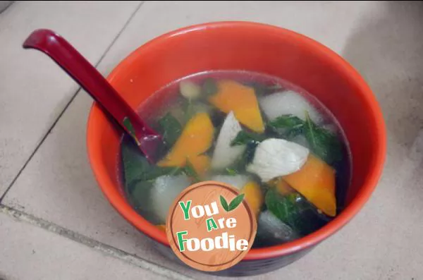 [health preserving soup of flying fish and private dishes] - medlar Sydney pork liver and lean meat soup
