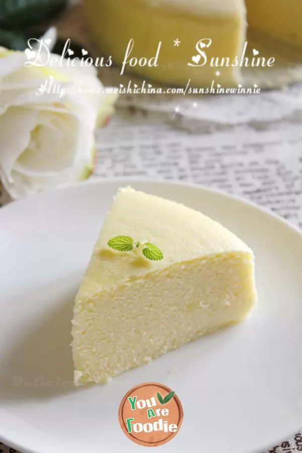 Delicate and delicious food loved by everyone ----- light cheese cake